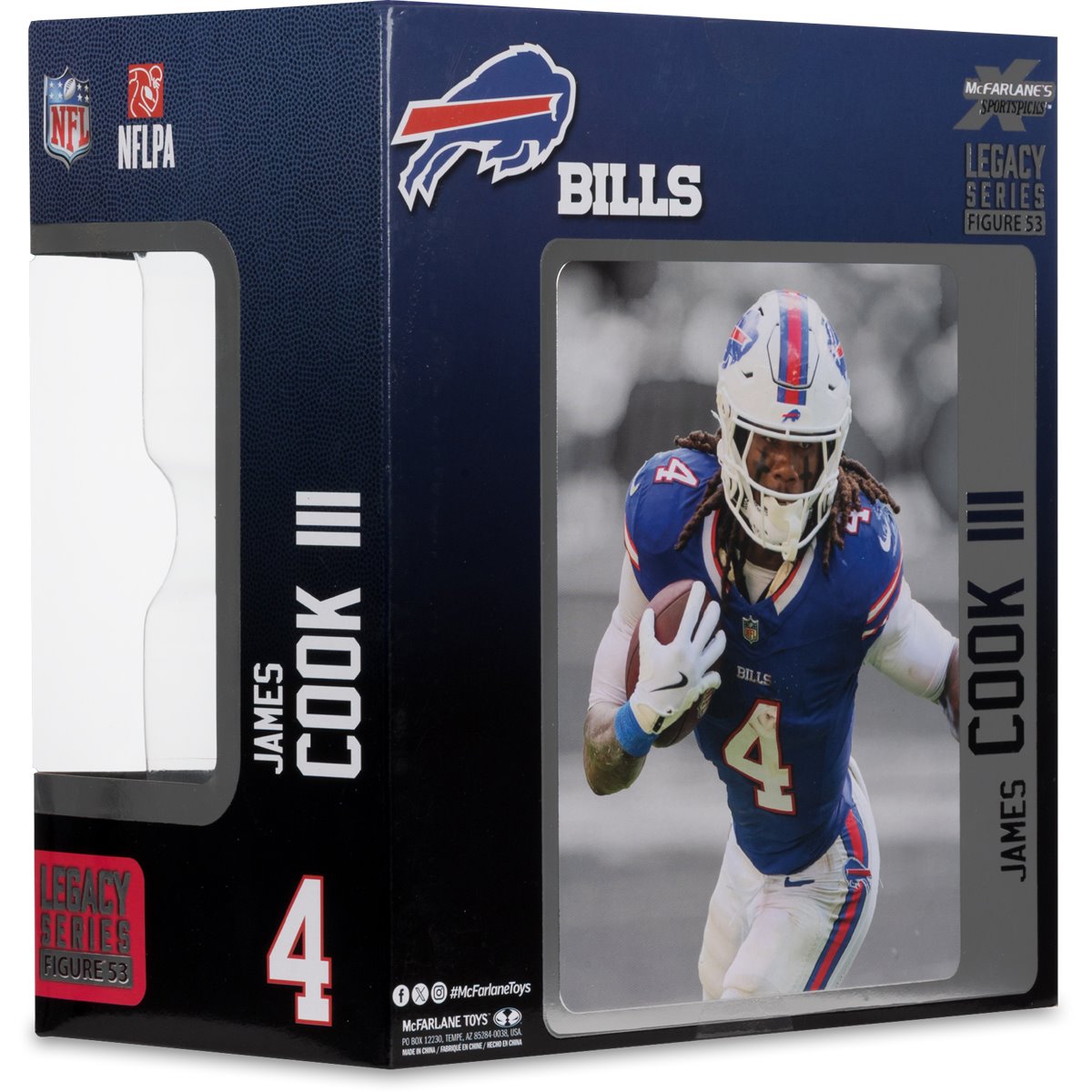 NFL SportsPicks Buffalo Bills James Cook 7-Inch Posed Figure - Image 8