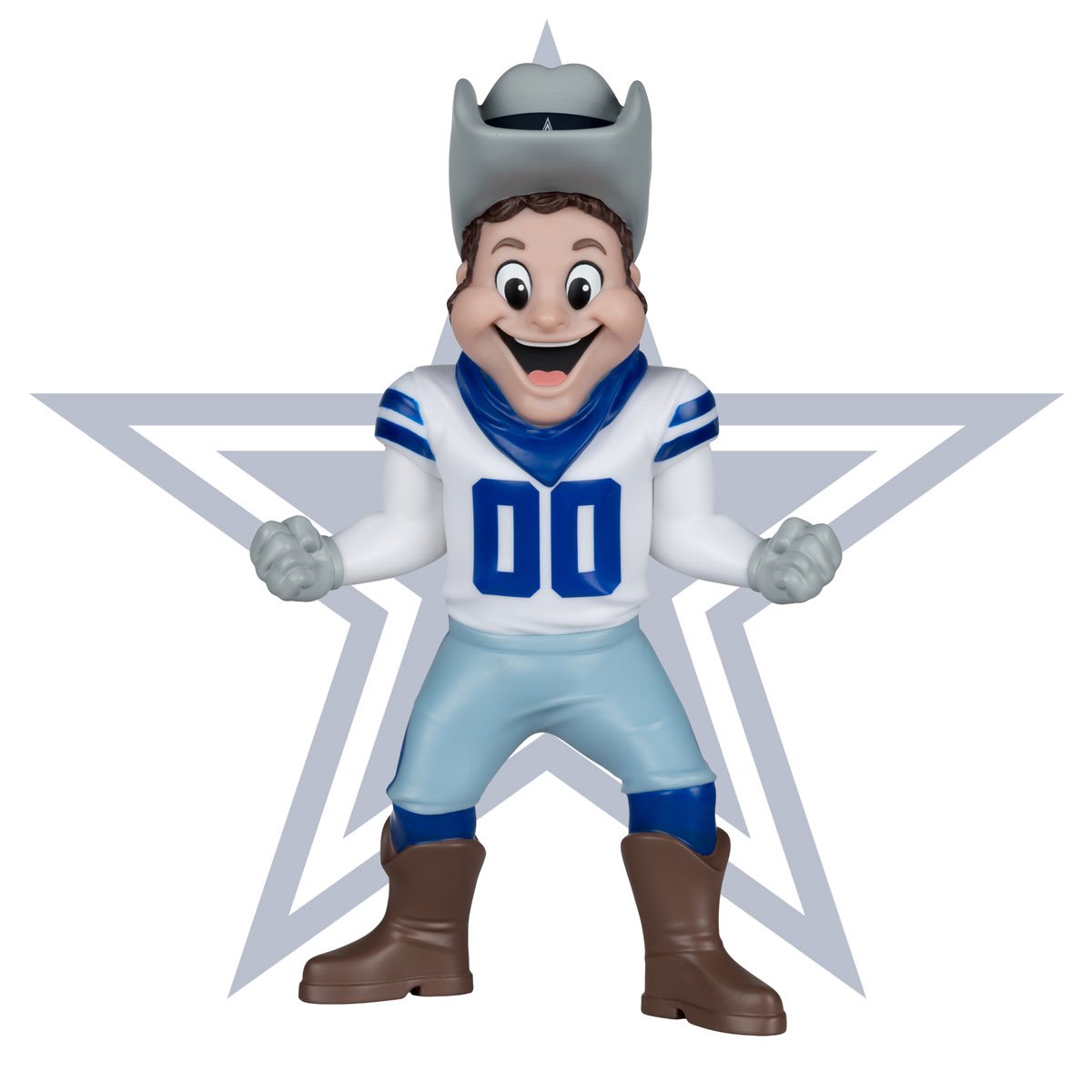 NFL SportsPicks Dallas Cowboys Rowdy Mascot 8-Inch Posed Figure - Image 2