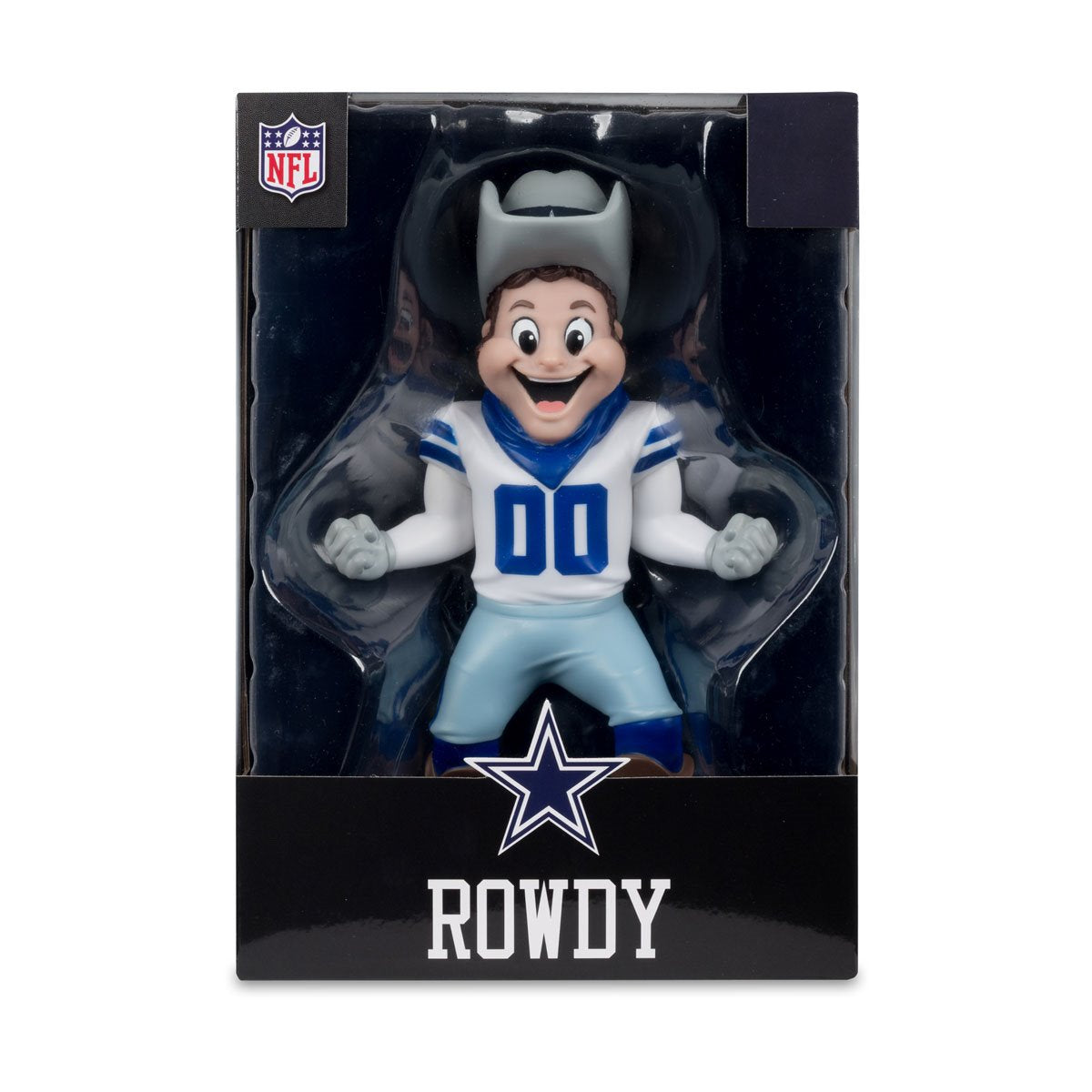 NFL SportsPicks Dallas Cowboys Rowdy Mascot 8-Inch Posed Figure - Image 7