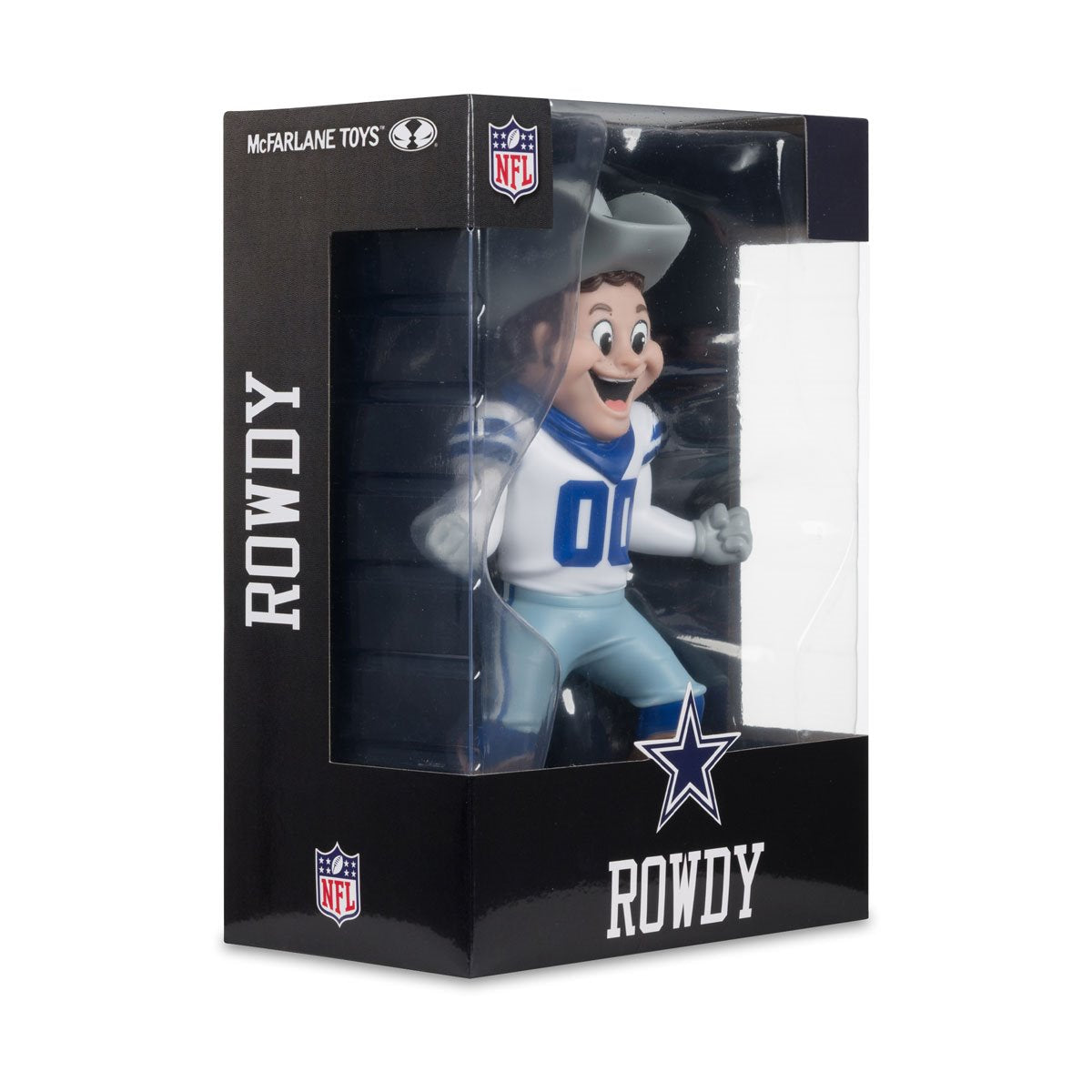 NFL SportsPicks Dallas Cowboys Rowdy Mascot 8-Inch Posed Figure - Image 8