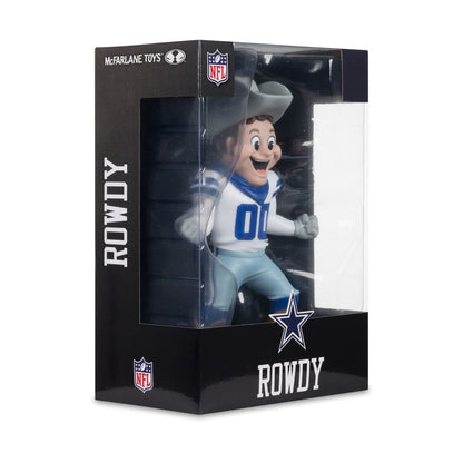 NFL SportsPicks Dallas Cowboys Rowdy Mascot 8-Inch Posed Figure - Image 8