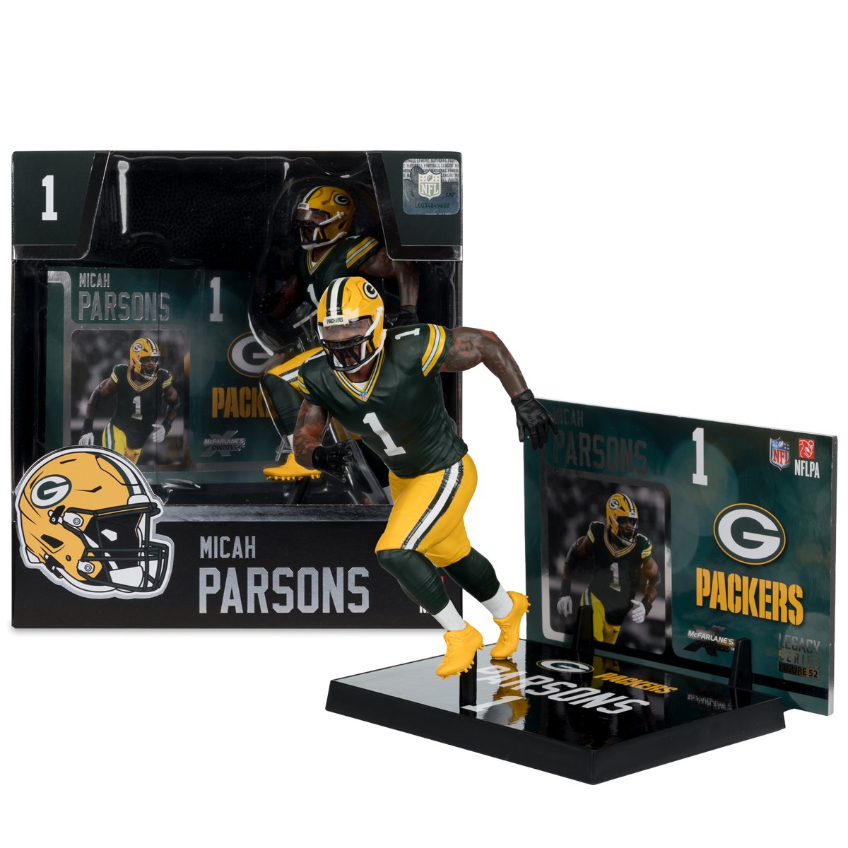 NFL SportsPicks Green Bay Packers Micah Parsons 7-Inch Posed Figure - Image 5
