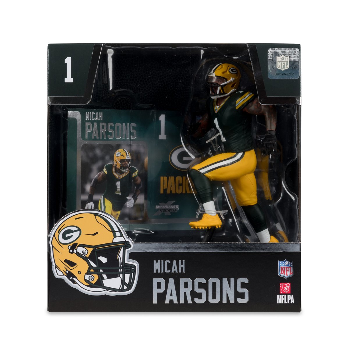 NFL SportsPicks Green Bay Packers Micah Parsons 7-Inch Posed Figure - Image 6