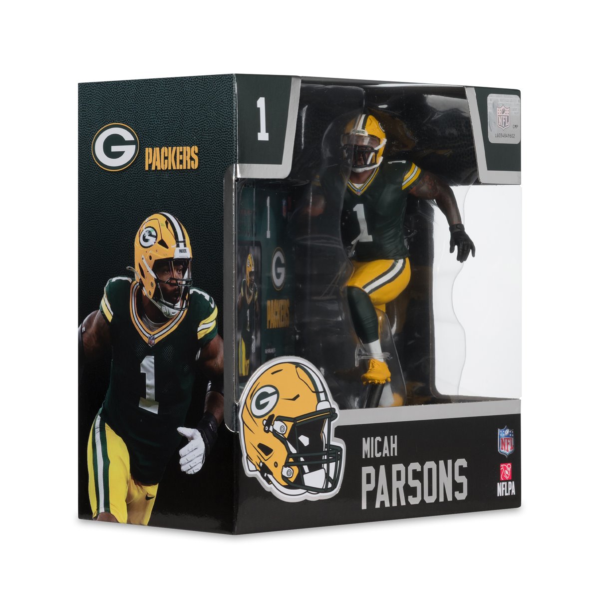 NFL SportsPicks Green Bay Packers Micah Parsons 7-Inch Posed Figure - Image 7