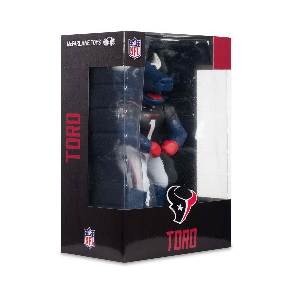 NFL SportsPicks Houston Texans Toro Mascot 8-Inch Posed Figure - Image 8