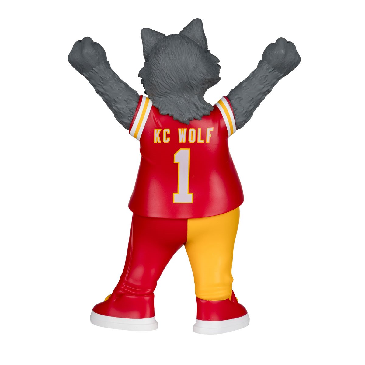 NFL SportsPicks Kansas City Chiefs K. C. Wolf Mascot 8-Inch Posed Figure - Image 5