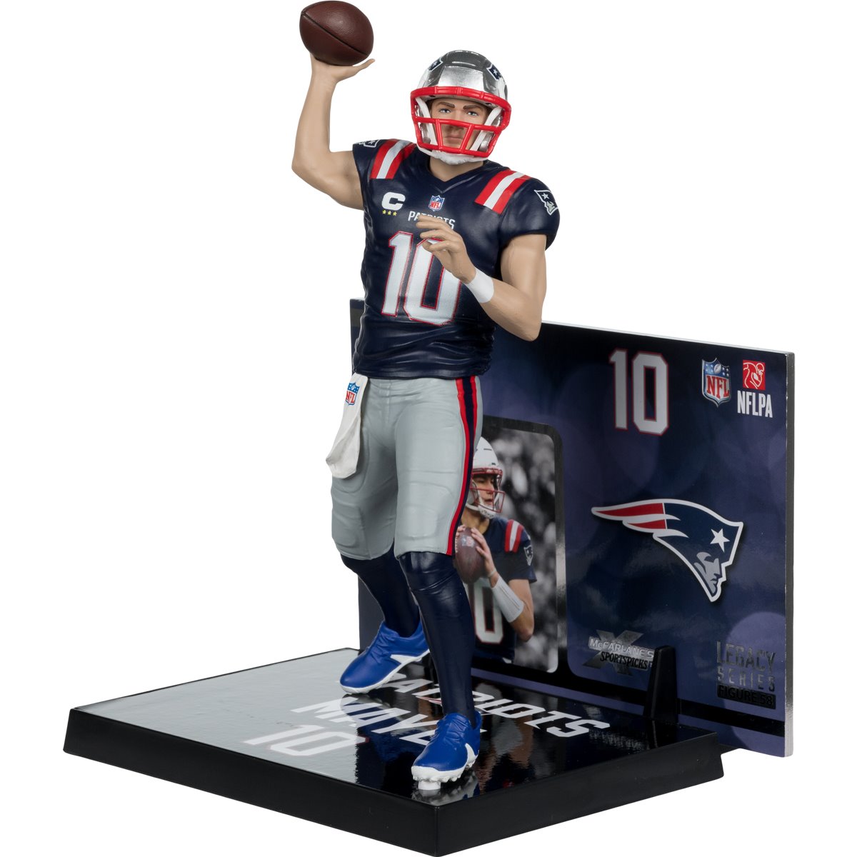 NFL SportsPicks New England Patriots Drake Maye 7-Inch Posed Figure - Image 2