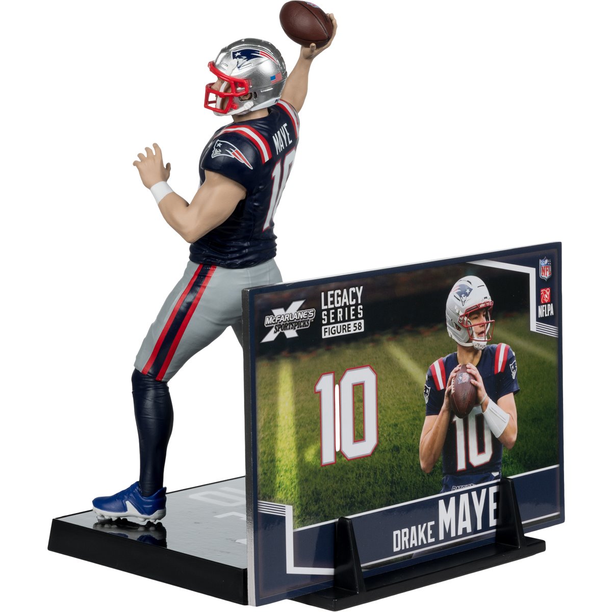 NFL SportsPicks New England Patriots Drake Maye 7-Inch Posed Figure - Image 3