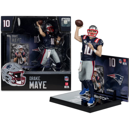 NFL SportsPicks New England Patriots Drake Maye 7-Inch Posed Figure - Image 5