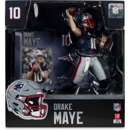 NFL SportsPicks New England Patriots Drake Maye 7-Inch Posed Figure - Image 6