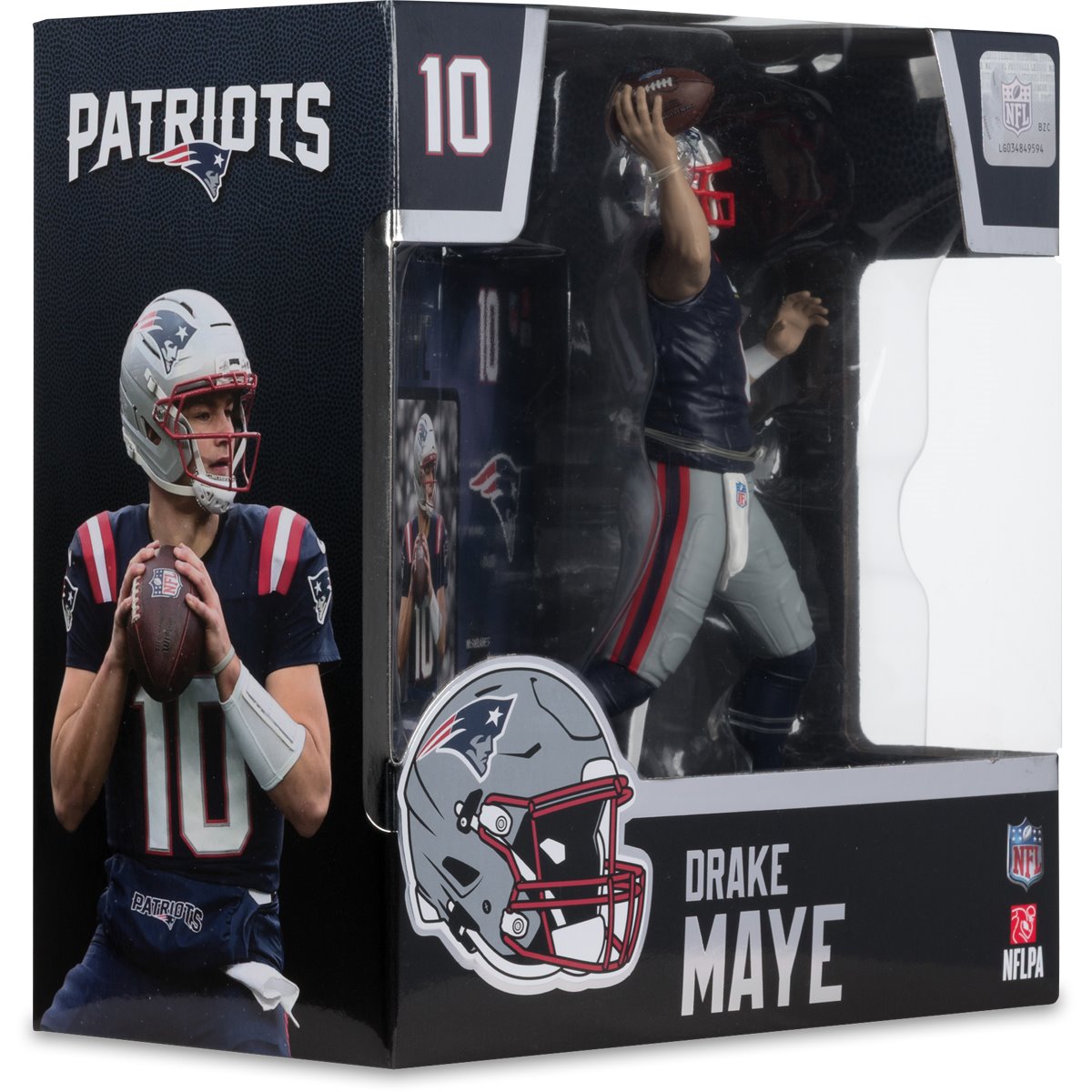NFL SportsPicks New England Patriots Drake Maye 7-Inch Posed Figure - Image 7