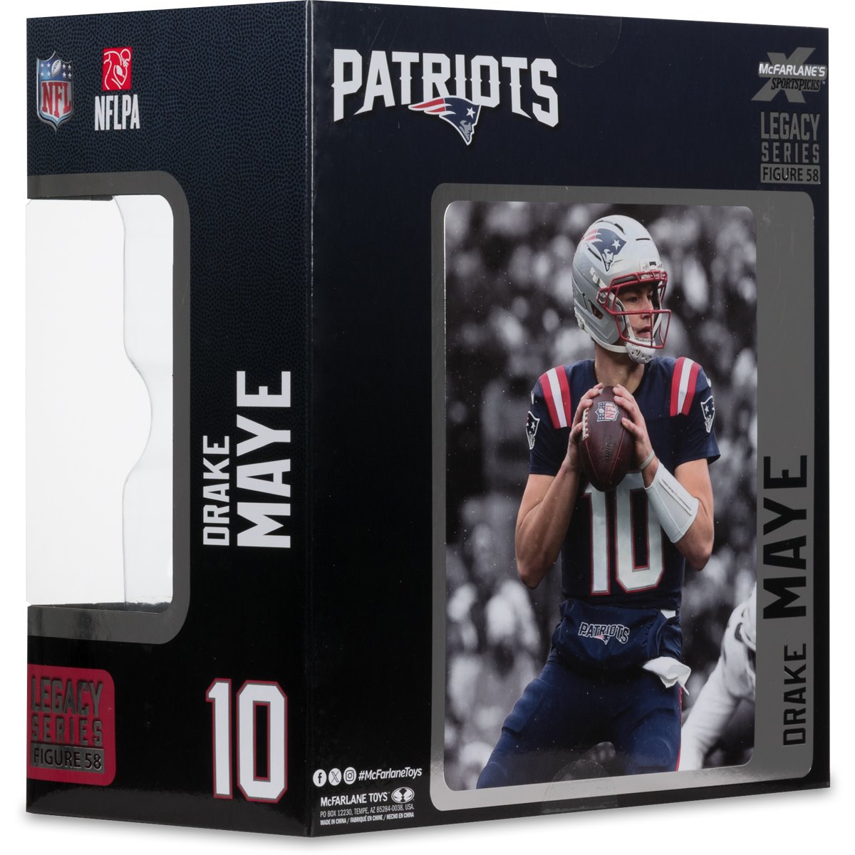 NFL SportsPicks New England Patriots Drake Maye 7-Inch Posed Figure - Image 8