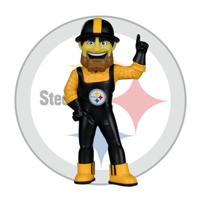 NFL SportsPicks Pittsburgh Steelers Steely McBeam Mascot 8-Inch Posed Figure - Image 2