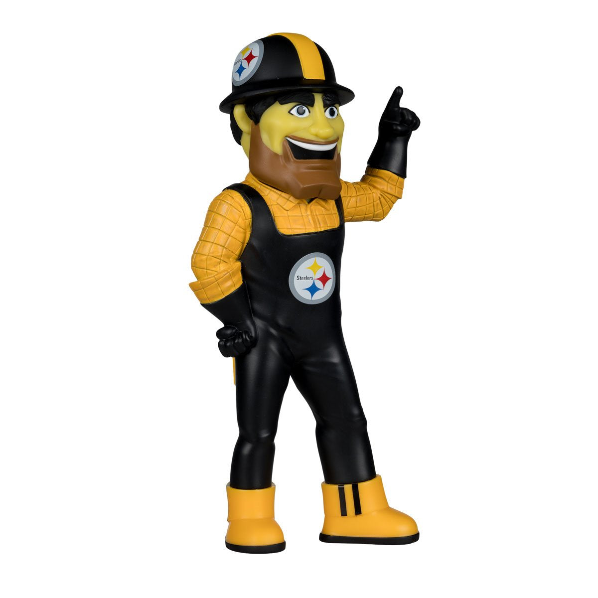 NFL SportsPicks Pittsburgh Steelers Steely McBeam Mascot 8-Inch Posed Figure - Image 3