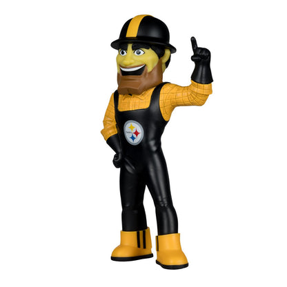 NFL SportsPicks Pittsburgh Steelers Steely McBeam Mascot 8-Inch Posed Figure - Image 4