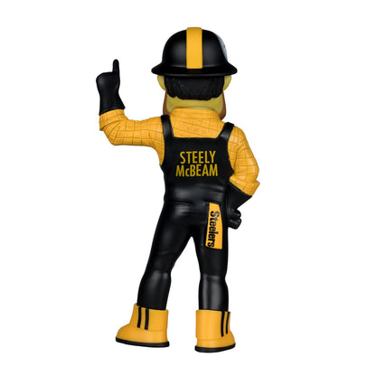 NFL SportsPicks Pittsburgh Steelers Steely McBeam Mascot 8-Inch Posed Figure - Image 5