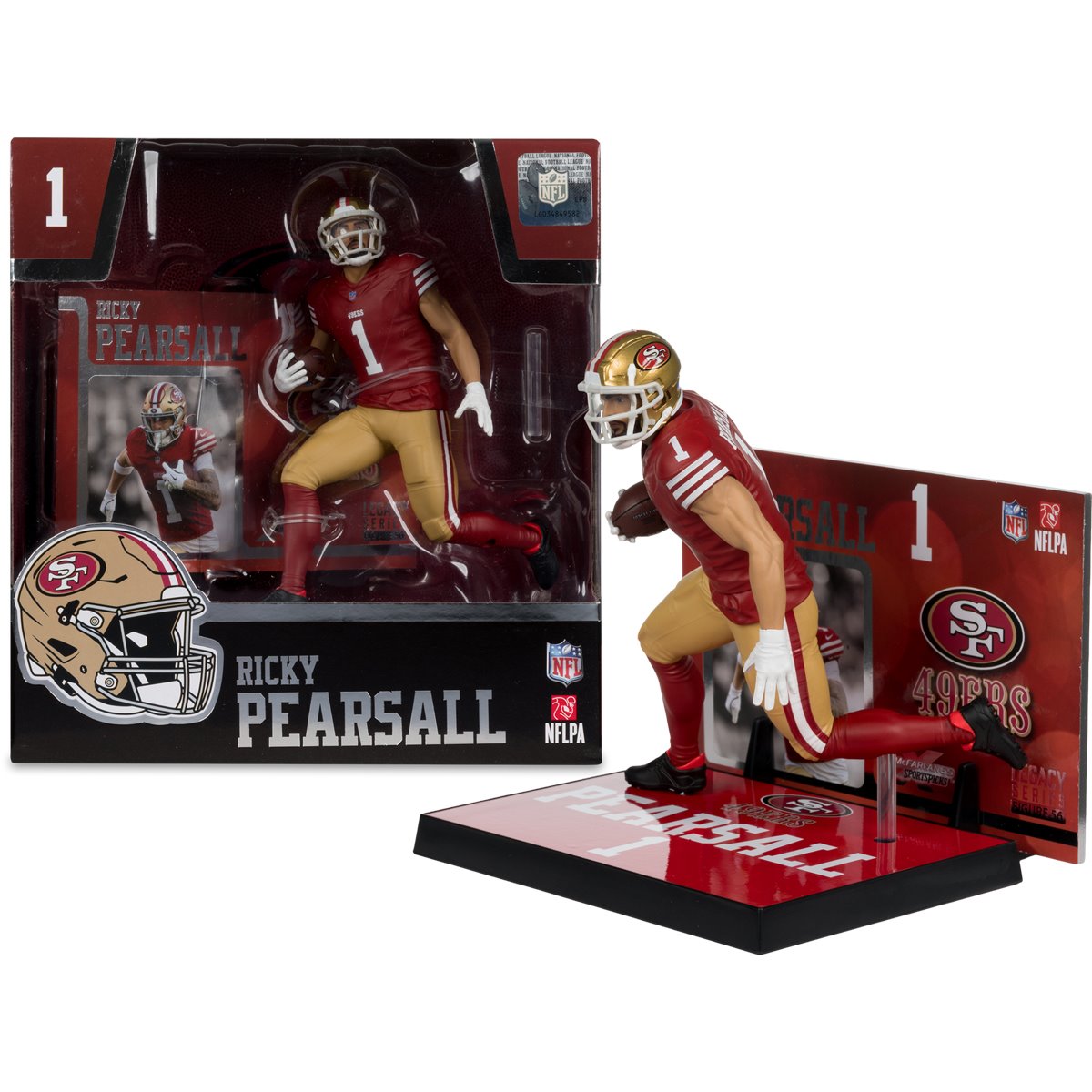 NFL SportsPicks San Francisco 49ers Ricky Pearsall 7-Inch Posed Figure - Image 5
