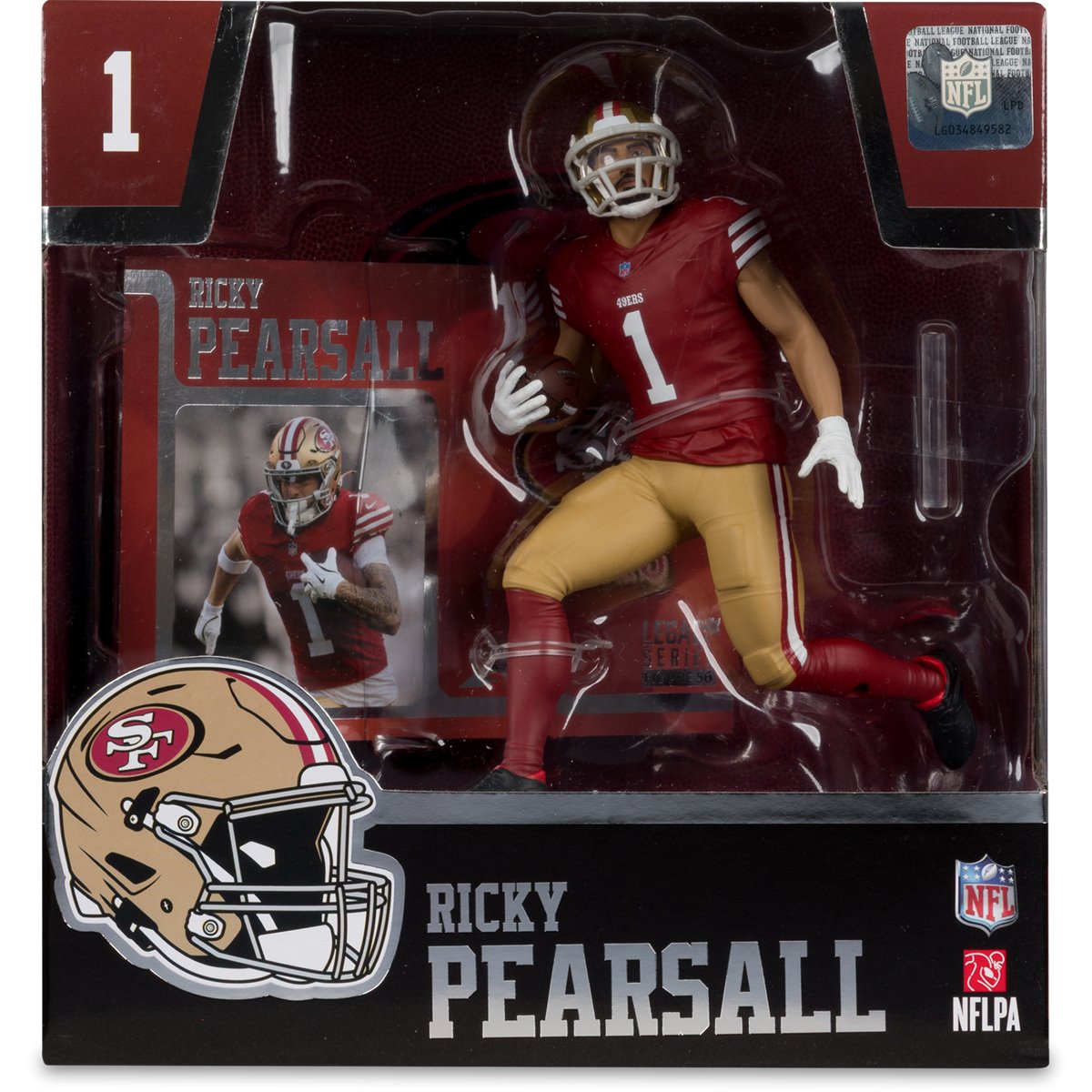NFL SportsPicks San Francisco 49ers Ricky Pearsall 7-Inch Posed Figure - Image 6
