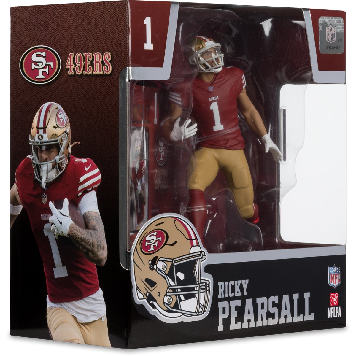 NFL SportsPicks San Francisco 49ers Ricky Pearsall 7-Inch Posed Figure - Image 7