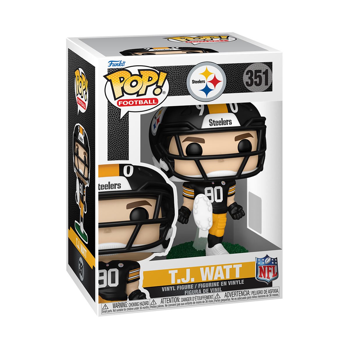 NFL Steelers T.J. Watt Funko Pop! Vinyl Figure (Restricted Item) - Image 3