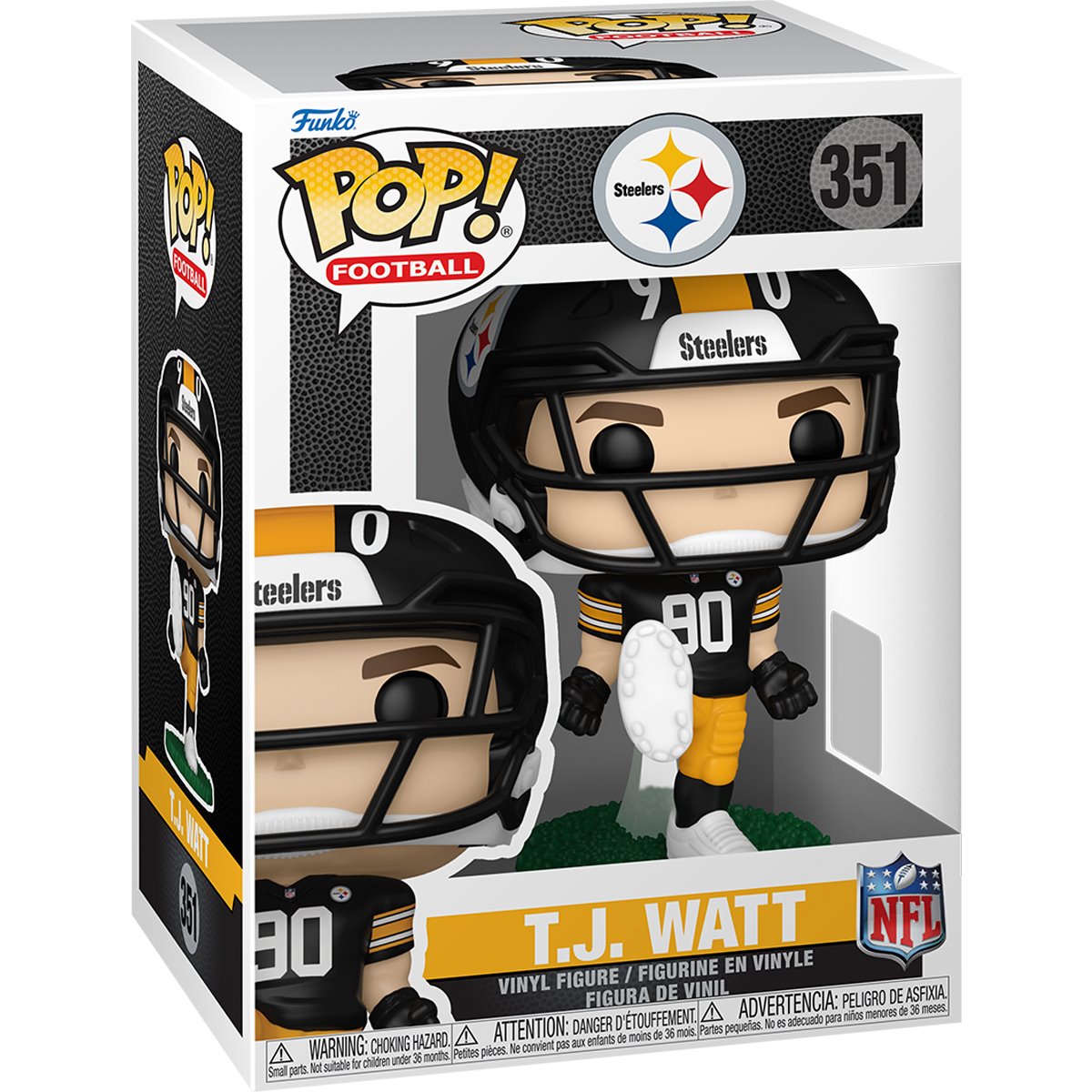 NFL Steelers T.J. Watt Funko Pop! Vinyl Figure (Restricted Item)