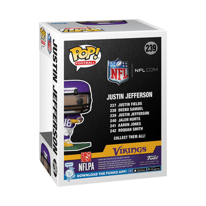 NFL Vikings Justin Jefferson Funko Pop! Vinyl Figure #239 - Image 3