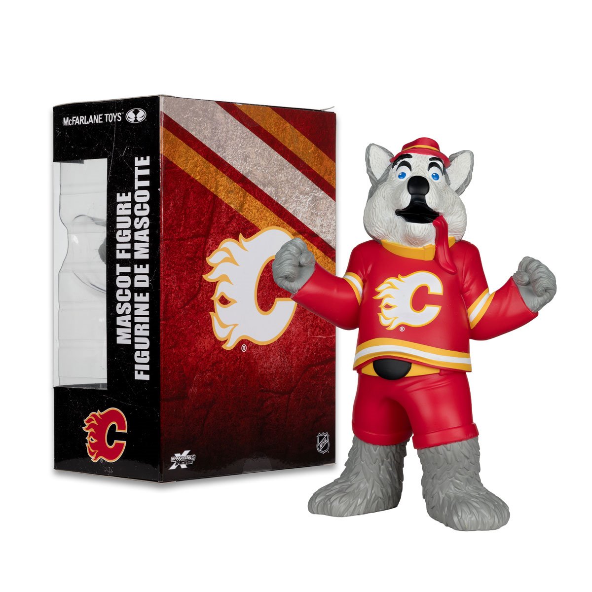 NHL Calgary Flames Harvey the Hound Version 2 Mascot Posed Figure - Image 6