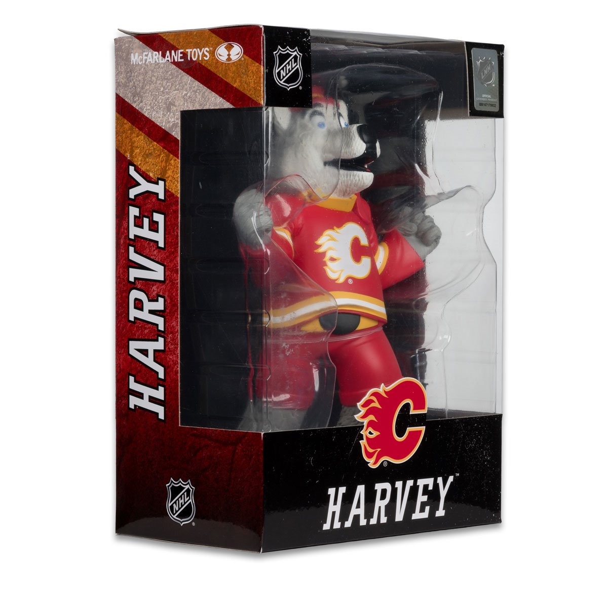 NHL Calgary Flames Harvey the Hound Version 2 Mascot Posed Figure - Image 8