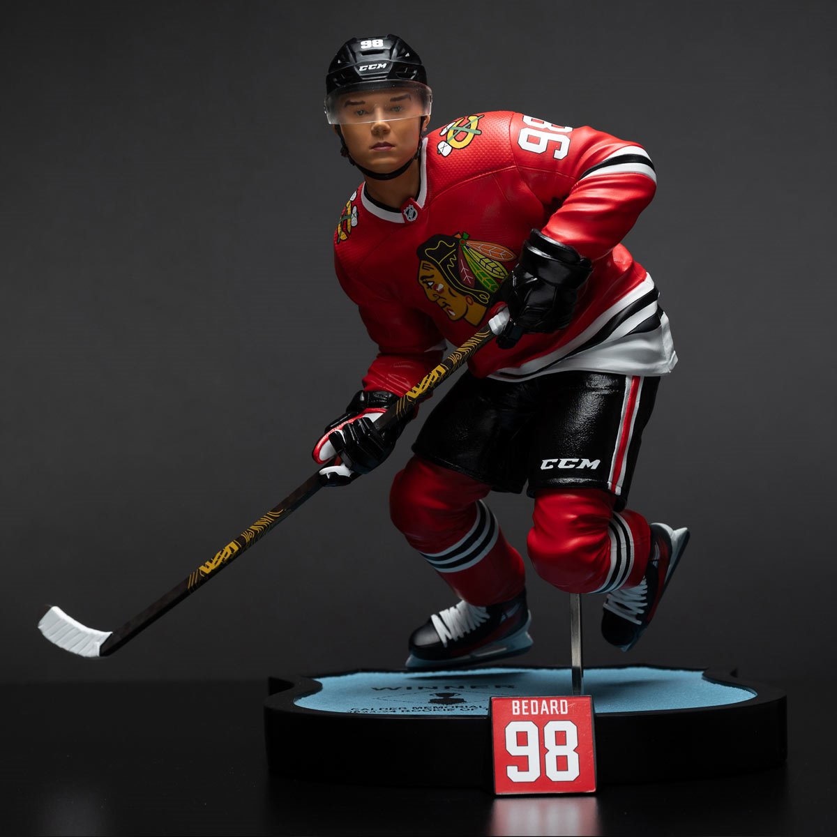 NHL Chicago Blackhawks Connor Bedard 1:6 Scale Resin Statue - Image 3