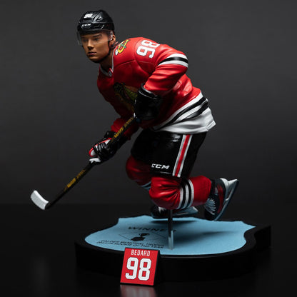 NHL Chicago Blackhawks Connor Bedard 1:6 Scale Resin Statue - Image 4