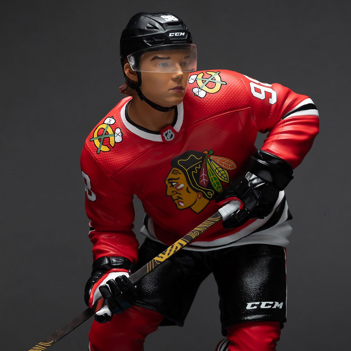 NHL Chicago Blackhawks Connor Bedard 1:6 Scale Resin Statue - Image 7