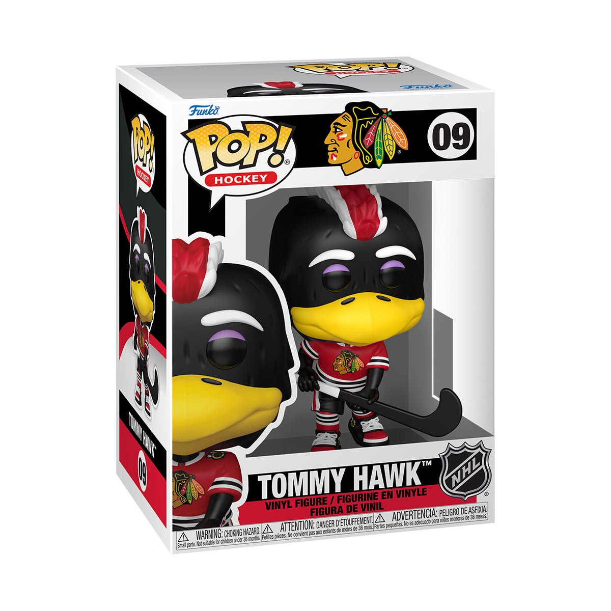 NHL Mascots Blackhawks Tommy Hawk Funko Pop! Vinyl Figure #09 - Image 2