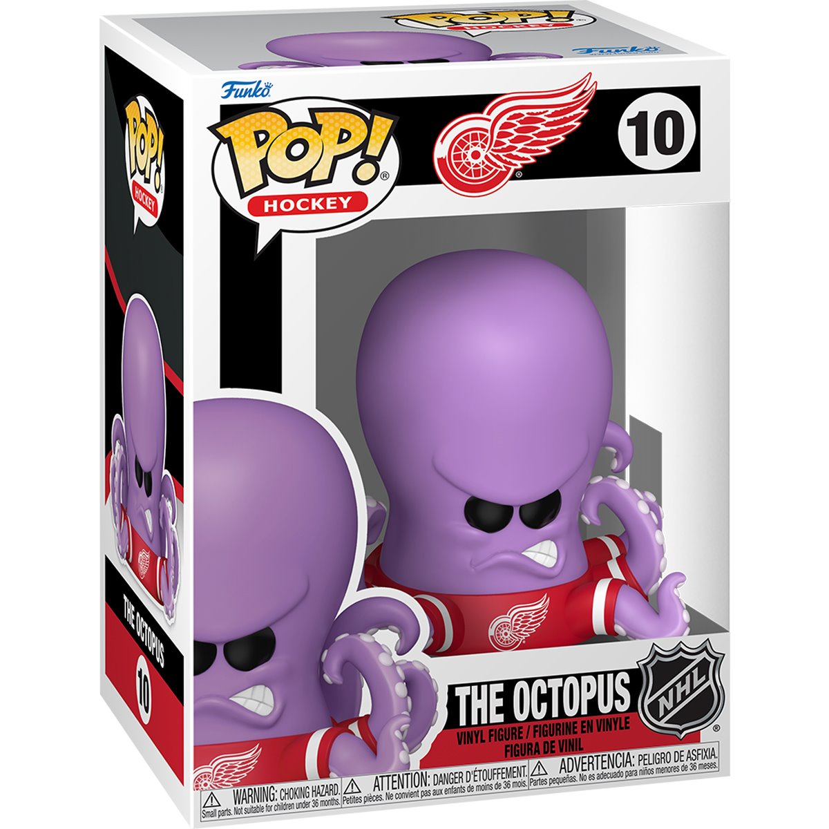 NHL Mascots Red Wings The Octopus Funko Pop! Vinyl Figure #10 - Image 3