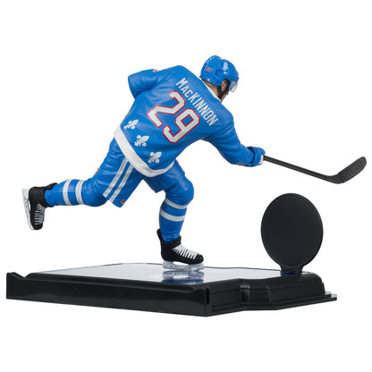 NHL McFarlane's SportsPicks Quebec Nordiques Retro Nathan MacKinnon 7-Inch Scale Posed Figure - Image 5