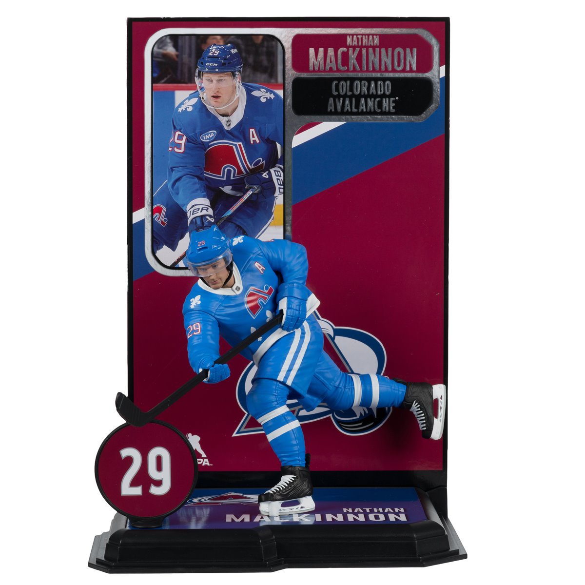 NHL McFarlane's SportsPicks Quebec Nordiques Retro Nathan MacKinnon 7-Inch Scale Posed Figure