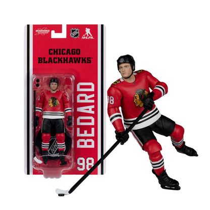 NHL McFarlanes SportsPicks Chicago Blackhawks Connor Bedard 6-Inch Scale Articulated Action Figure - Image 6