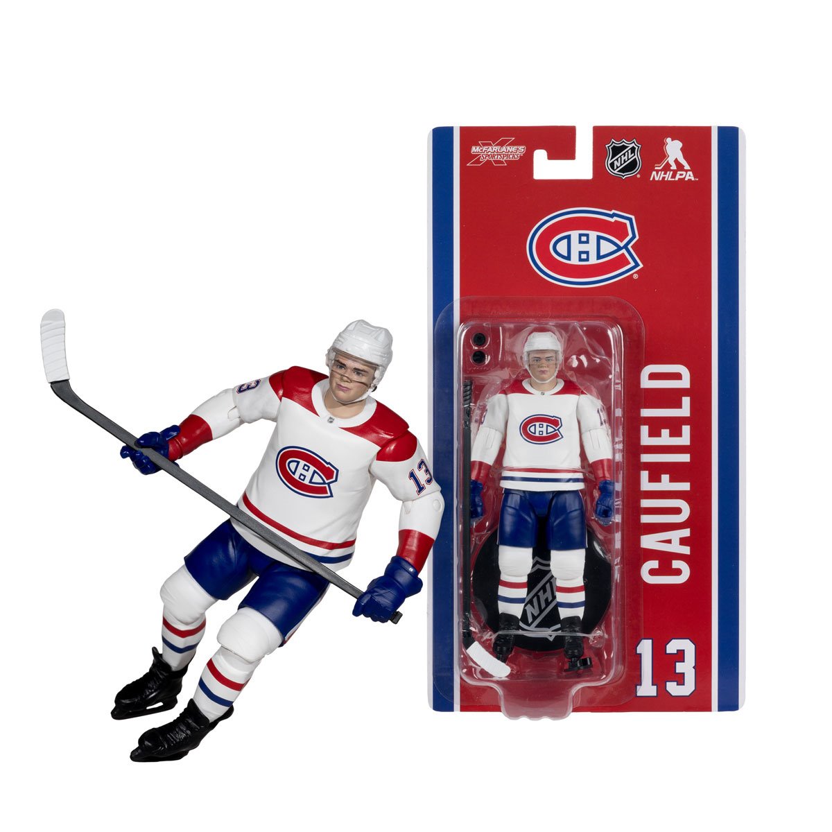 NHL McFarlanes SportsPicks Wave 2 Montreal Canadiens Cole Caufield 6-Inch Scale Articulated Action Figure - Image 4