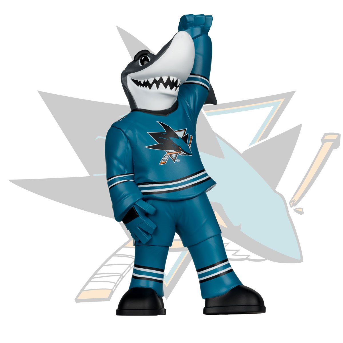 NHL San Jose Sharks S.J. Sharkie Mascot Posed Figure - Image 2