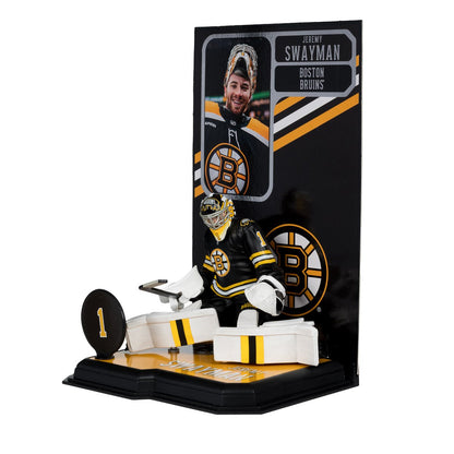 NHL SportsPicks Boston Bruins Jeremy Swayman 7-Inch Posed Figure - Image 5