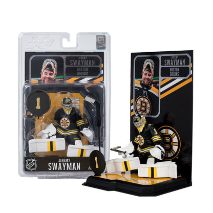 NHL SportsPicks Boston Bruins Jeremy Swayman 7-Inch Posed Figure - Image 7