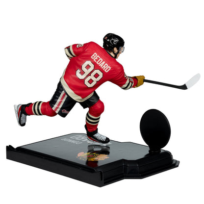NHL SportsPicks Chicago Blackhawks Connor Bedard Winter Classic Jersey 7-Inch Posed Figure - Image 3