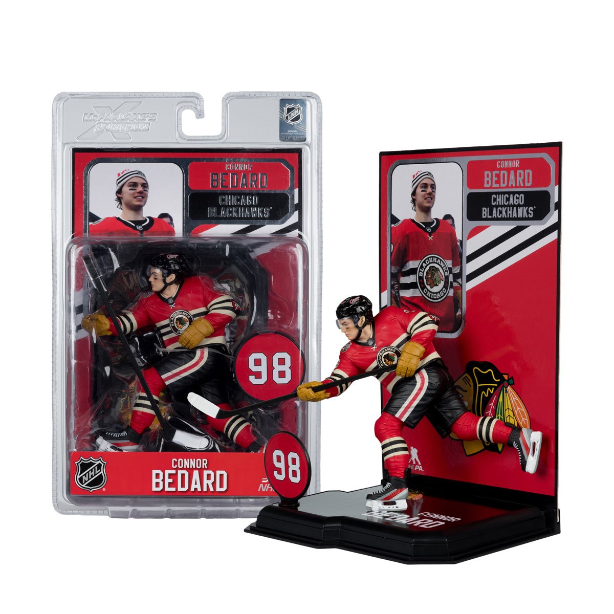 NHL SportsPicks Chicago Blackhawks Connor Bedard Winter Classic Jersey 7-Inch Posed Figure - Image 7