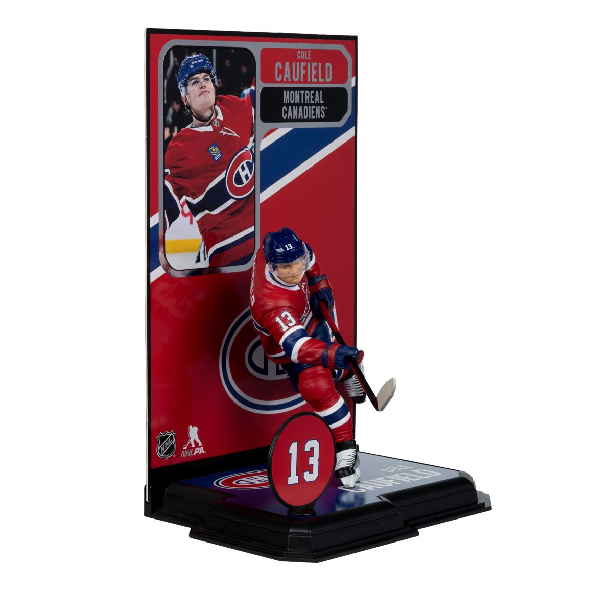 NHL SportsPicks Montreal Canadiens Cole Caufield Alternate Jersey 7-Inch Posed Figure - Image 4