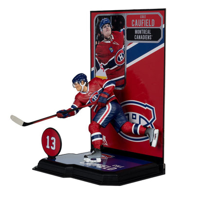 NHL SportsPicks Montreal Canadiens Cole Caufield Alternate Jersey 7-Inch Posed Figure - Image 5