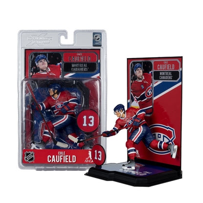 NHL SportsPicks Montreal Canadiens Cole Caufield Alternate Jersey 7-Inch Posed Figure - Image 7