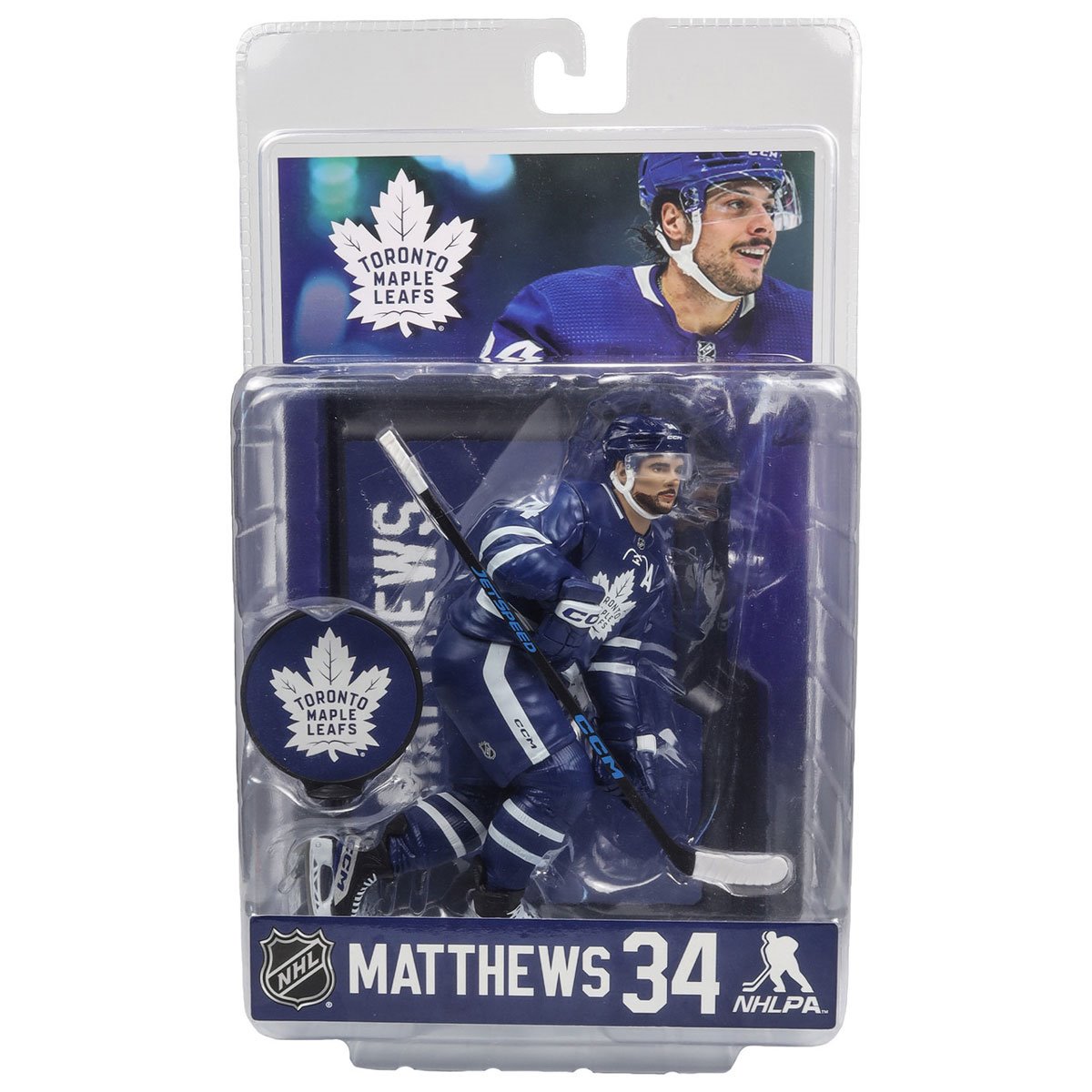 NHL SportsPicks Toronto Maple Leafs Auston Matthews 7-Inch Posed Figure - Image 6