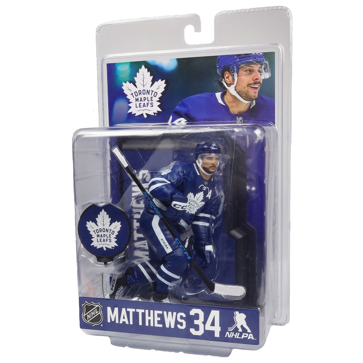 NHL SportsPicks Toronto Maple Leafs Auston Matthews 7-Inch Posed Figure - Image 7