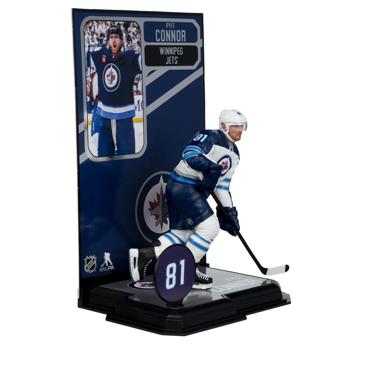 NHL SportsPicks Winnipeg Jets Kyle Connor 7-Inch Posed Figure - Image 4