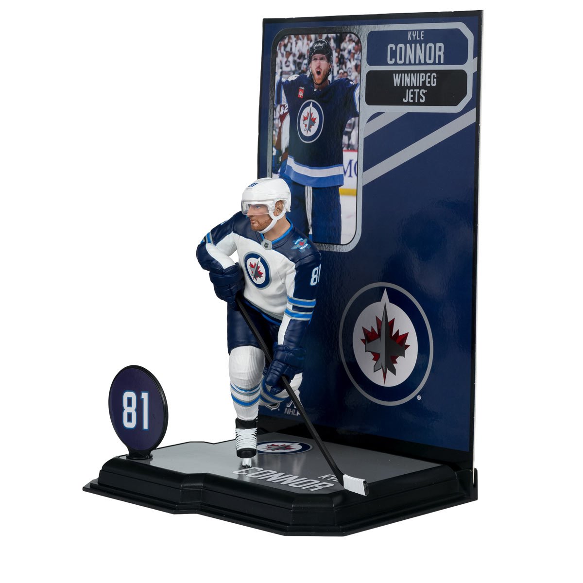 NHL SportsPicks Winnipeg Jets Kyle Connor 7-Inch Posed Figure - Image 5