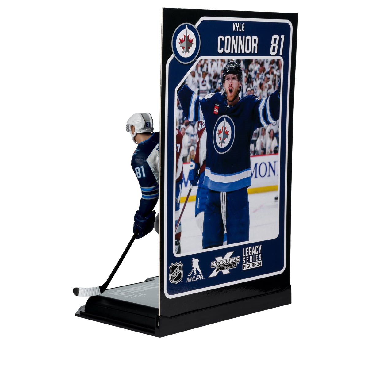 NHL SportsPicks Winnipeg Jets Kyle Connor 7-Inch Posed Figure - Image 6